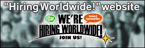 "Hiring Worldwide!" website