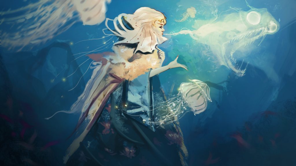 "Sea Witch", original artwork by Sanjana which she does during her free time