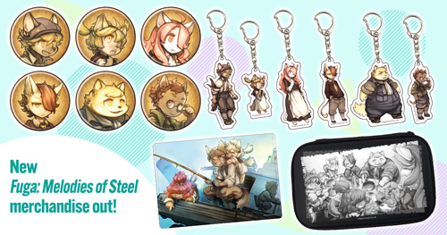 New Fuga: Melodies of Steel merchandise out!