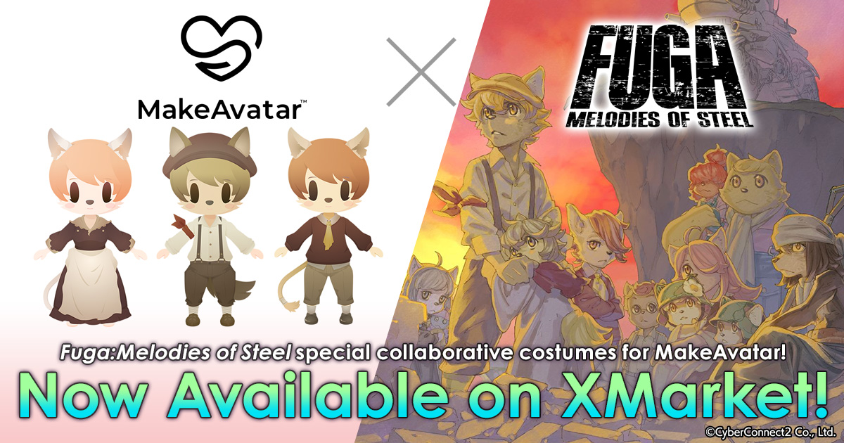 Fuga: Melodies of Steel special collaborative costumers for MakeAvatar! Now Available on XMarket!