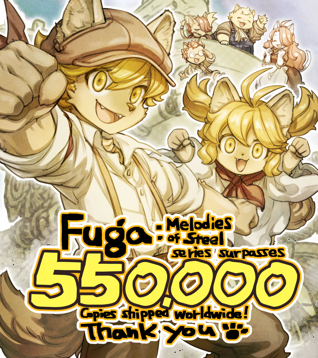 Fuga: Melodies of Steel Series Surpasses 550,000 Downloads!